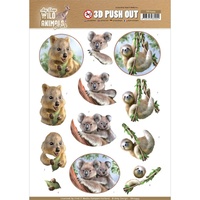 Amy Design 3D Decoupage A4 Sheet Wild Animals Outback Koala