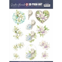 Jeanines Art Sensitive Moments 3D Decoupage A4 Sheet - Rose