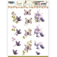 Precious Marieke 3D Pushout - Beautiful Butterfly - Purple - SB10756