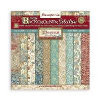 Stamperia Scrapbooking Pad 10 sheets 30.5 x 30.5 (12x12) Backgrounds Christmas Greetings SBBL138