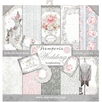 Stamperia Double-Sided Paper Pad 12x12 10/Pkg Wedding