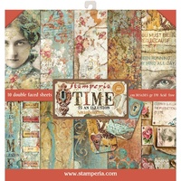 Stamperia Double-Sided Paper Pad 12x12 10/Pkg Time is an Illusion