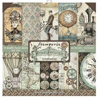 Stamperia Double-Sided Paper Pad 12x12 10/Pkg Voyages Fantastiques
