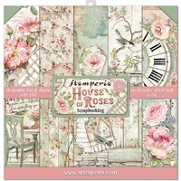 Stamperia Double-Sided Paper Pad 12x12 10/Pkg House of Roses