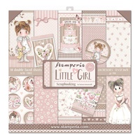 Stamperia Double-Sided Paper Pad 12x12 10/Pkg Little Girl