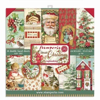 Stamperia Double-Sided Paper Pad 12x12 10/Pkg Classic Christmas