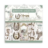 Stamperia Double-Sided Paper Pad 12x12 10/Pkg Romantic Horses