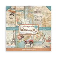 Stamperia Paper Pad 8x8 10/Pkg Around the World