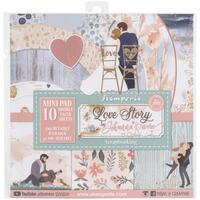 Stamperia Paper Pad 8x8 10/Pkg Love Story