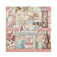 Stamperia Paper Pad 8x8 10/Pkg Passion