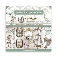 Stamperia Paper Pad 8x8 10/Pkg Romantic Horses