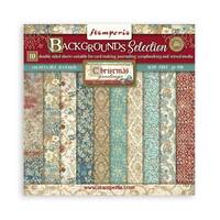 Stamperia Paper Pad 8x8 10/Pkg Background Selection Christmas Greetings