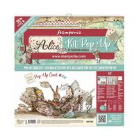 Stamperia Pop Up Card Kit Alice Tea Party