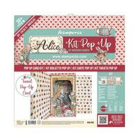 Stamperia Tunnel Pop Up Card Kit Alice In Wonderland
