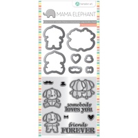 Mama Elephant Stamp And Die Set Lovely Puppy