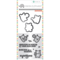 Mama Elephant Stamp And Die Set Rock Monster
