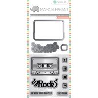Mama Elephant Stamp And Die Set Mix Tape