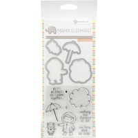 Mama Elephant Stamp And Die Set Showers Of Joy