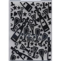 Embossing Folder Champagne Celebrations 10.5cm x 14.5cm