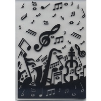 Embossing Folder Musical Background 10.5cm x 14.5cm