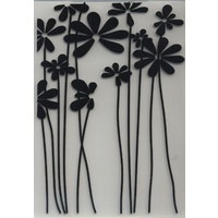 Embossing Folder Long Stem Flowers 10.5cm x 14.5cm