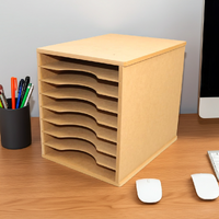 Scrap Dragon A4 Paper MDF Storage Rack Unit