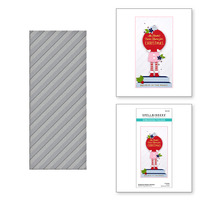 Spellbinders Embossing Folder Slimline Diagonal Stripes SES-024