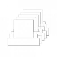 Hunkydory Crafts A5 Centre Stepper Ink Me Cards and Envelopes 300gsm 5pk