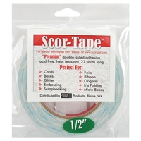 Scor-Pal Scor-Tape Premium Double-Sided Adhesive 0.5 inch x 27 yards 