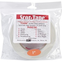 Scor-Pal Scor-Tape Premium Double-Sided Adhesive 1 inch x 27 yards