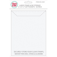 Avery Elle Large Stamp & Die Storage Pockets 50/Pkg 7.375 x 5.5 inch