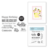 Spellbinders Clear Stamps Sugar Coated Sentiments STP-027