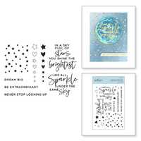 Spellbinders Clear Stamps Celestial Zodiacs Starstruck Sentiments STP-037