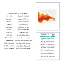 Spellbinders Clear Stamps Typewriter Adventure Sentiments STP-238