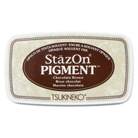 StazOn Pigment Ink Pad Chocolate Brown