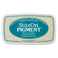 StazOn Pigment Ink Pad Peacock Feathers