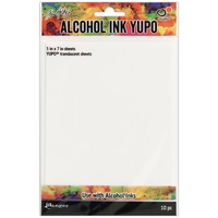 Tim Holtz Alcohol Ink Translucent Yupo Paper 5x7 10 Sheets