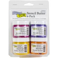 The Crafters Workshop Stencil Butter 4/PK Mardi Gras