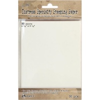 Tim Holtz Distress Specialty Stamping Paper 4.25X5.5 20 Sheets 