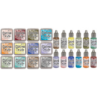 Tim Holtz Distress Oxide Ink Pads And ReInkers 12 Colours Set 3