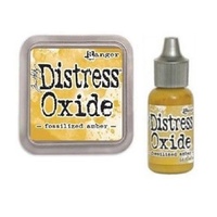 Tim Holtz Distress Oxide Ink Pad + Reinker Fossilized Amber