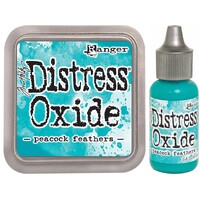 Tim Holtz Distress Oxide Ink Pad + Reinker Peacock Feathers