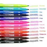 Tombow TwinTone Dual Tip Markers 12pk Brights 09892
