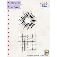 Nellie's Choice Texture Clear Stamp Dots & Squares