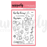 Uniquely Creative Hey Papa...Bunnies & Foxes Stamp