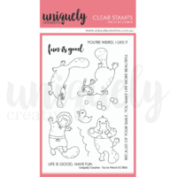 Uniquely Creative You're Weird Stamp