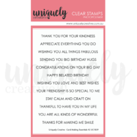 Uniquely Creative Essentials #2 Sentiments Stamp
