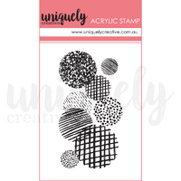Uniquely Creative Texture Circles Mark Making Mini Stamp