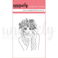 Uniquely Creative Dahlia Mark Making Mini Stamp