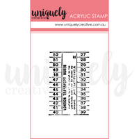 Uniquely Creative Vintage Bus Ticket Mark Making Mini Stamp